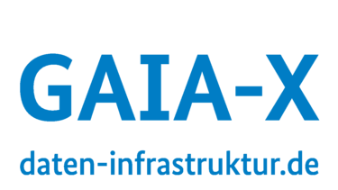 shows the GAIA-X brand tag and website URL daten-infrastruktur.de